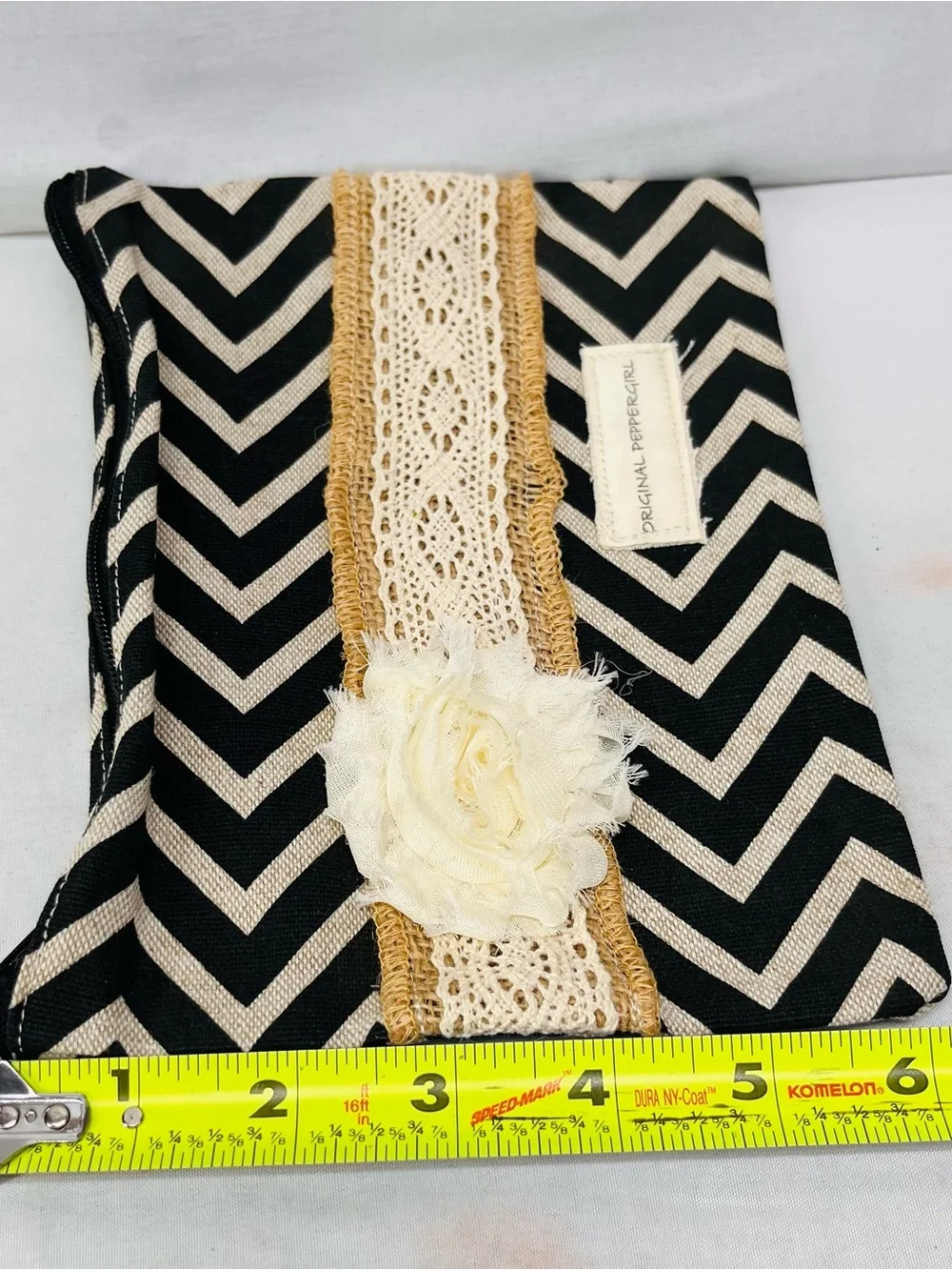 Original Peppergirl chevron‎ cosmetic bag.